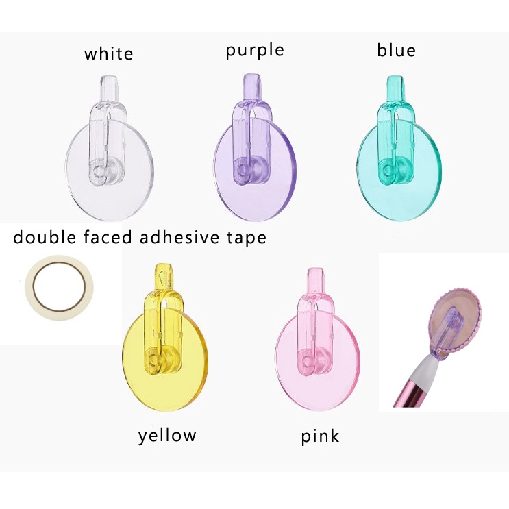 Bộ 6 Cây Lăn Tranh Đính Đá Hai Mặt Tự Dính Phù Hợp Với Nhiều Dụng Cụ Bút Khoan Chấm Bi Nhiều Màu