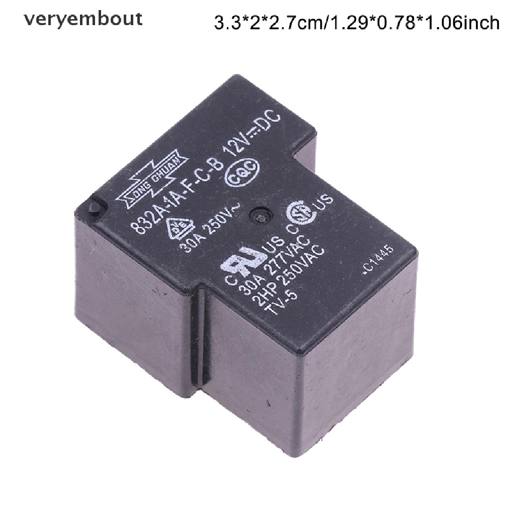 Set 2 Rơ Le 12V 832A-1A-F-C-B 12VDC 30A 4Pins Chuyên Dụng