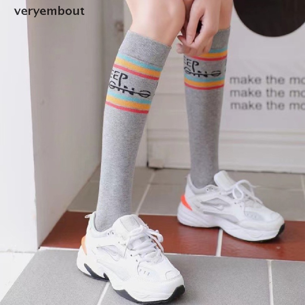 Vớ Thể Thao Họa Tiết Kẻ Sọc Thời Trang Xuân Hè Dành Cho Nữ