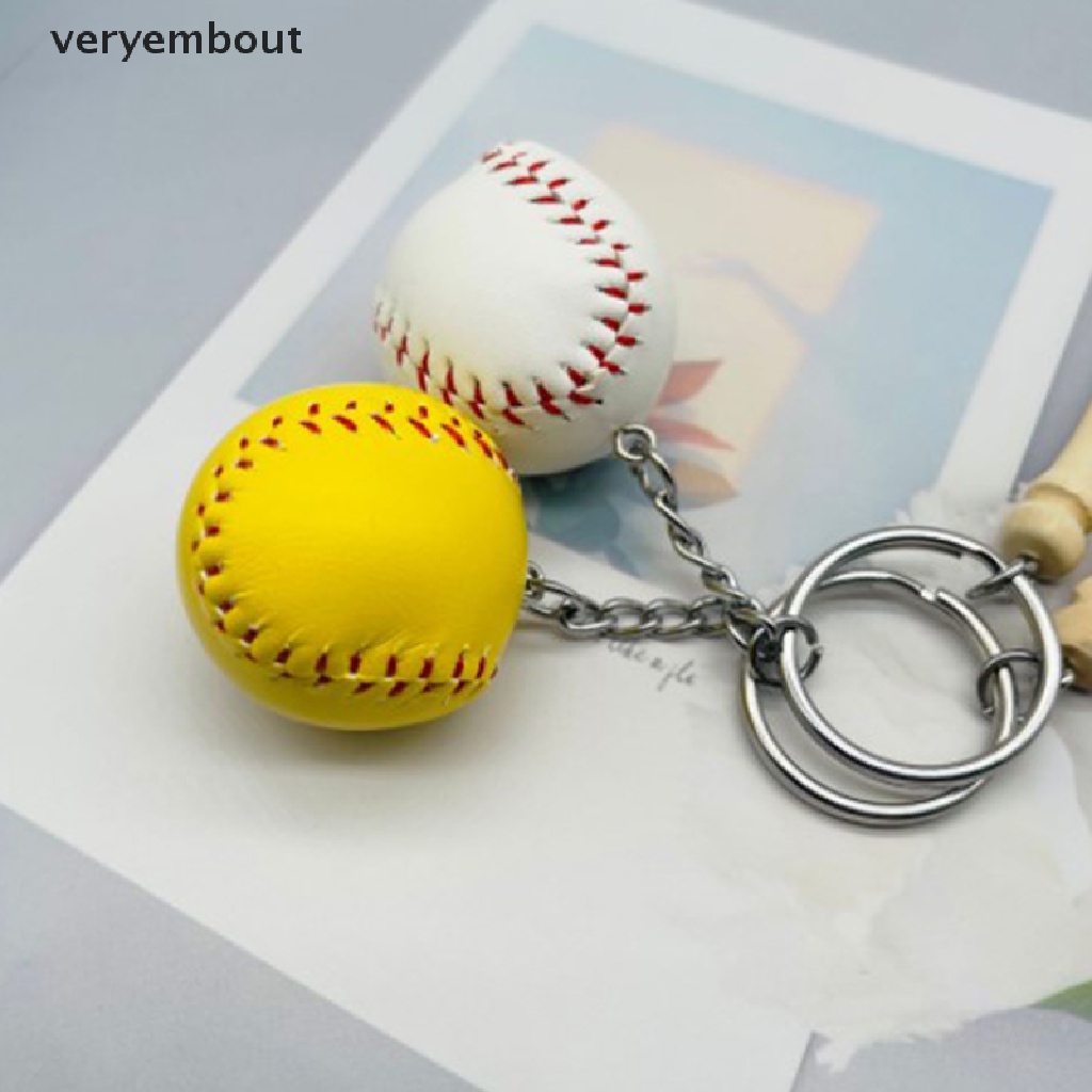 Móc Khóa Hình Quả Bóng Chày Mini Dễ Thương Sáng Tạo ut 2023