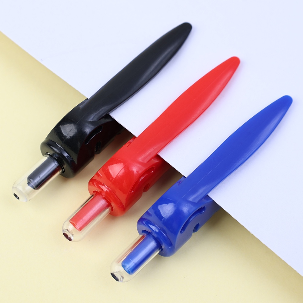 [Đặc trưng] 1 Bút Mực Đen / Đỏ Trung Tính Dạng Nhấn Ngòi 0.5mm Khô Nhanh Thiết Kế Đơn Giản Cho Học Sinh / Văn Phòng
