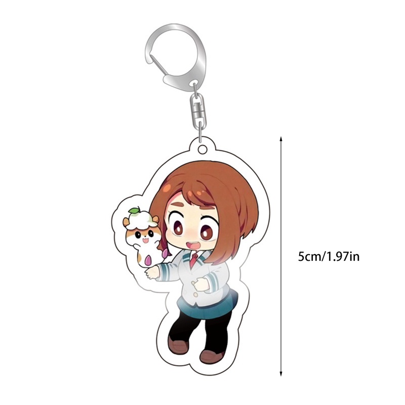 Móc Chìa Khóa Bằng Acrylic Trong Suốt Hình Nhân Vật Todoroki Shouto Trong My Hero Academia Ngộ Nghĩnh