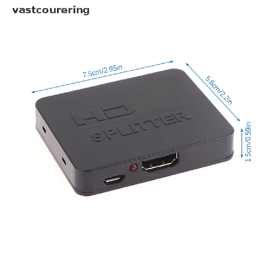 Bộ Chia Tín Hiệu Vast 4K 1080p HDCP HDMI-Cp 1x2 Cho Máy Chiếu 1 Trong 2