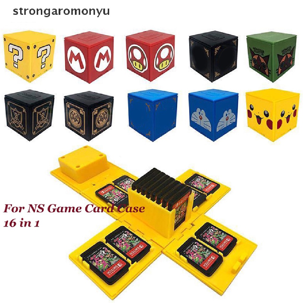 Hộp Cứng Đựng Thẻ Game Nintendo Switch Chống Sốc 16 Trong 1