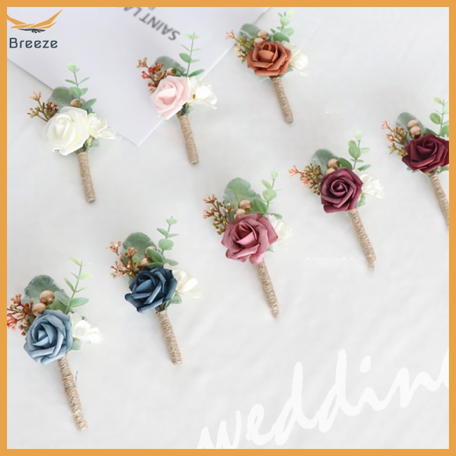 Bó Hoa Cưới Nhân Tạo Cho Cô Dâu Chú Rể