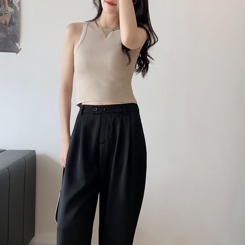 IELGY Áo crop top Ôm Dáng Phong Cách Thể Thao Thời Trang Mùa Hè Cho Nữ