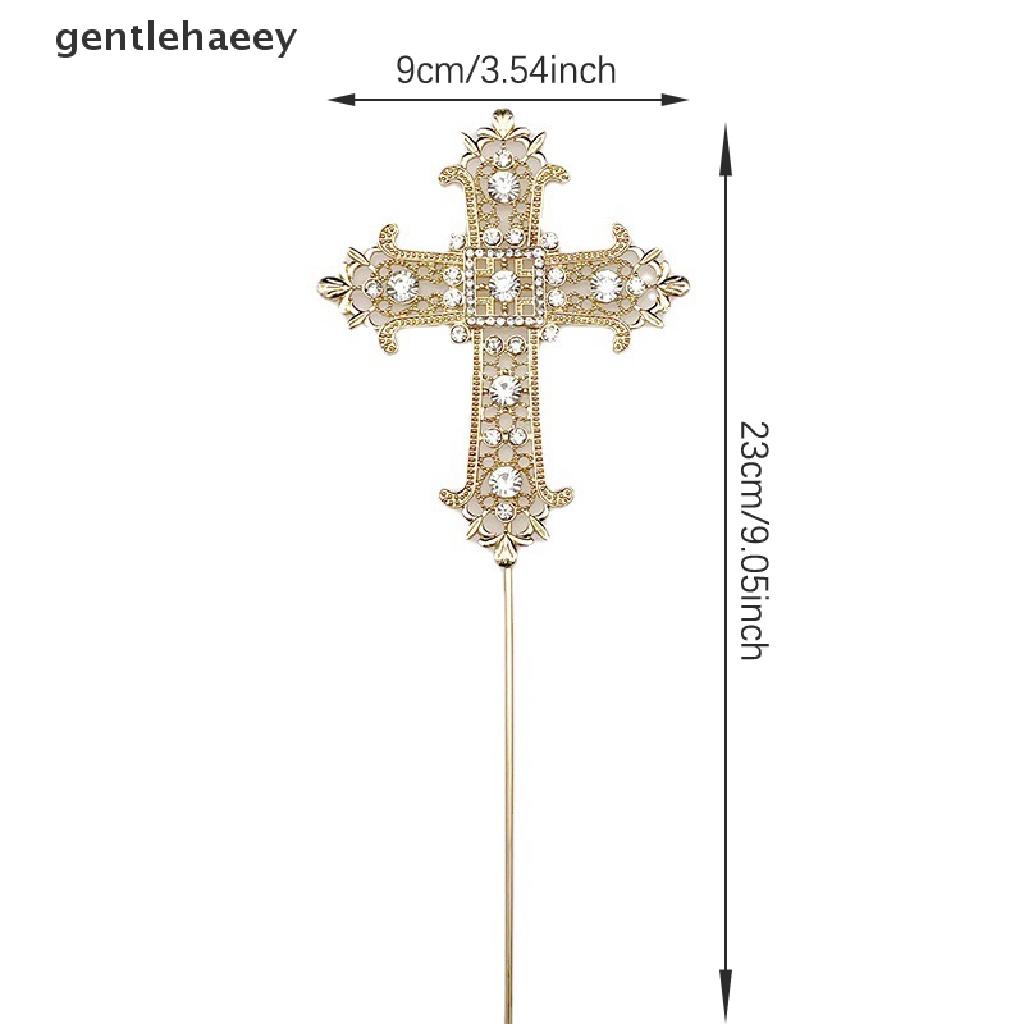 1 Topper Cắm Bánh Kem Hình Thánh Giá, Dùng Cho Tiệc Cưới, Baptism, Christing, Biên Tập Trung
