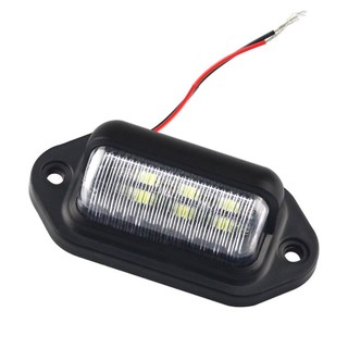 DC 12V Car Rear Trunk Switch Assembly License Plate Lamp Warm White Light,