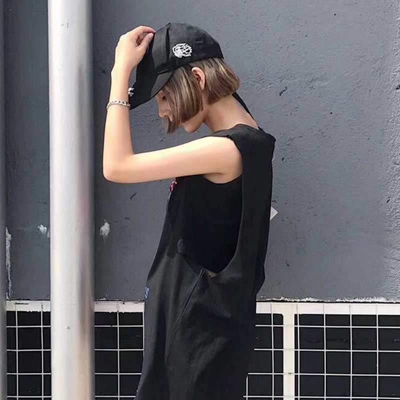 IELGY    Áo Thun Lửng Không Tay Thời Trang Dành Cho Nữ