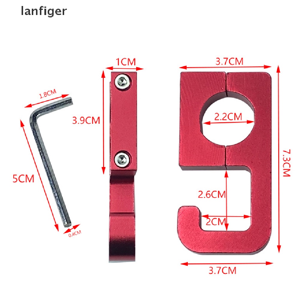 Móc Treo Đồ Gắn Tay Lái Xe Máy Lanf Đa Năng Loại 69 69 Bằng Hợp Kim Nhôm