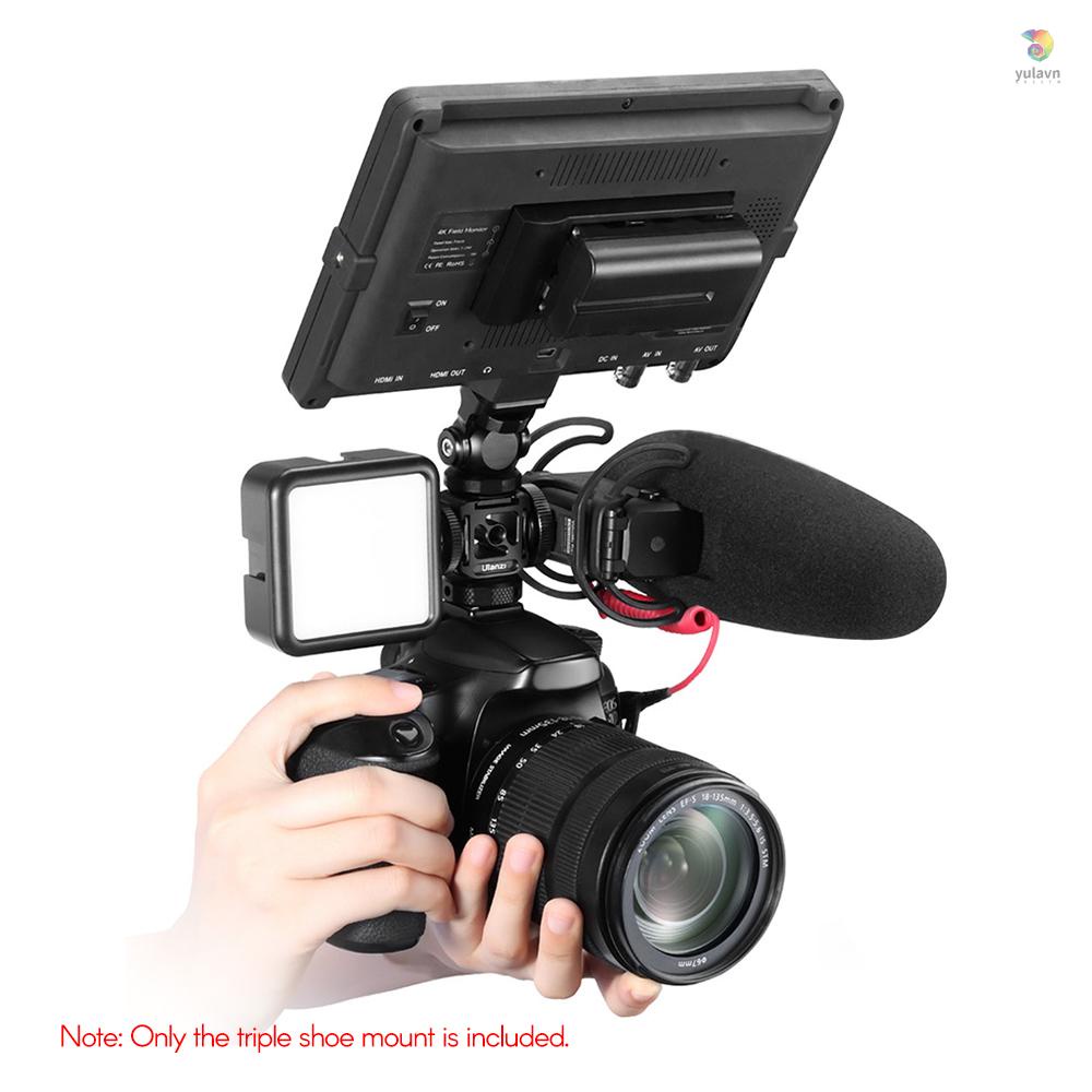 ULANZI Bộ Chuyển Đổi Gắn Micro / Đèn LED / Camera Mở Rộng 3 Chân Bằng Hợp Kim Nhôm 1 / 4