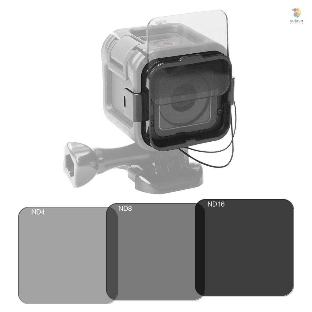 Bộ Kính Lọc Hình Vuông Andoer ND2 / ND4 / ND8 / ND16 Thay Thế Cho 4 Session w / Bộ Khung Giá Đỡ