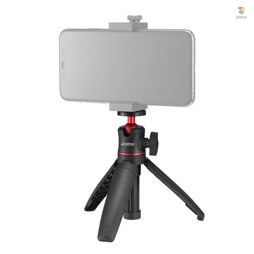 Giá Đỡ Ba Chân Andoer MT-08 Mini Có Thể Kéo Dài Với Ốc Vít Đầu Bi 1 / 4 Inch Dùng Chụp Ảnh Selfie Vlogging