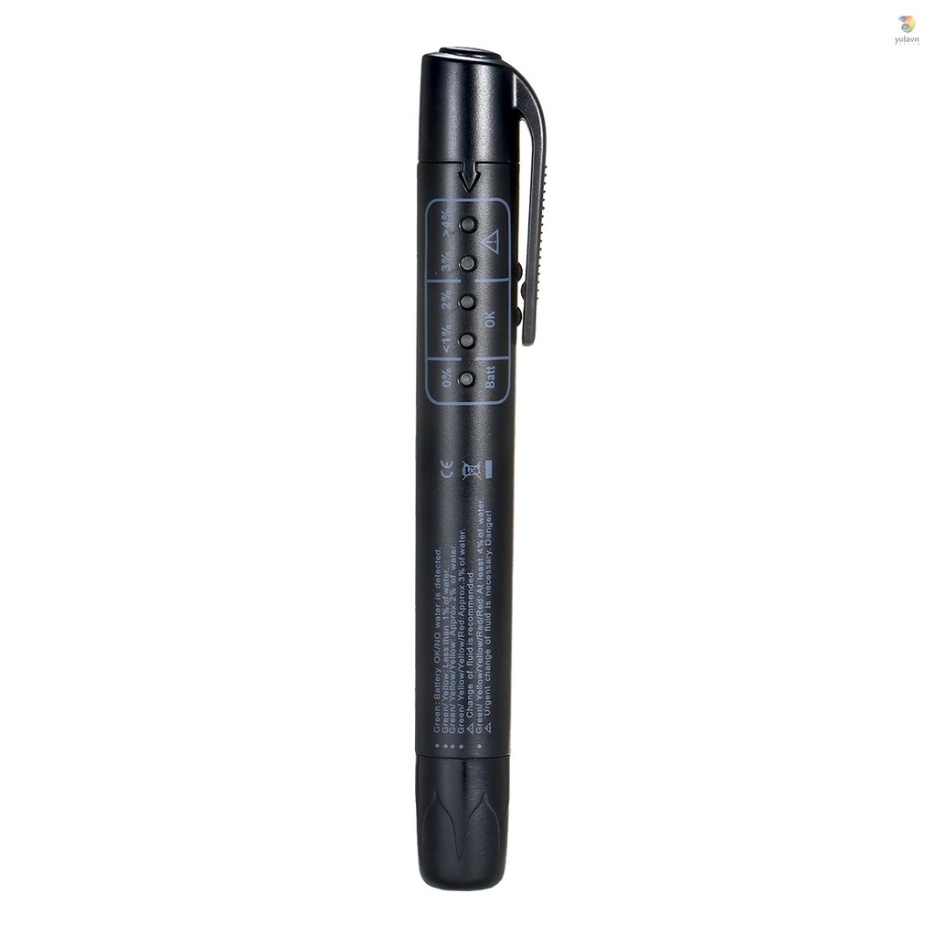 Bút Kiểm Tra Chất Lỏng Phanh Dầu Tự Động Có 5 Đèn LED Cho DOT3 DOT4 DOT5