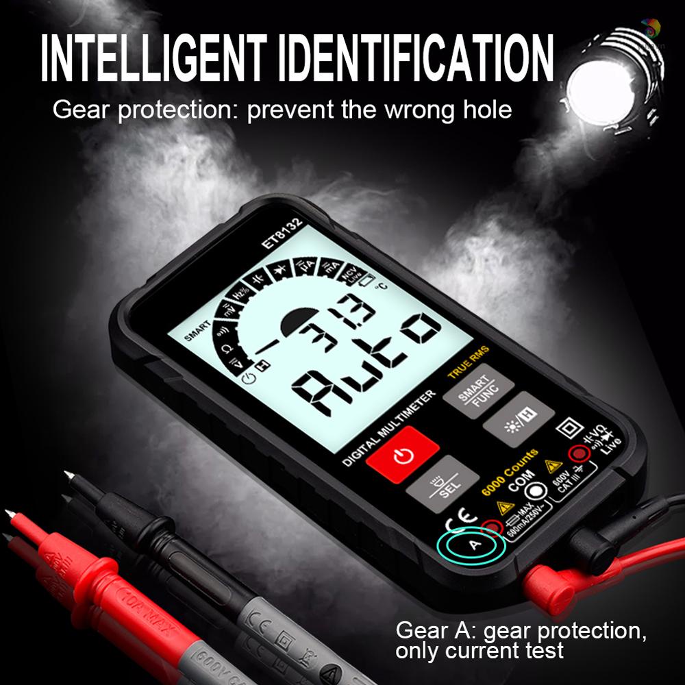 Đồng Hồ Vạn Năng Kỹ Thuật Số Cầm Tay ET8132 2.88 Inch Có Màn Hình Hiển Thị AC DC