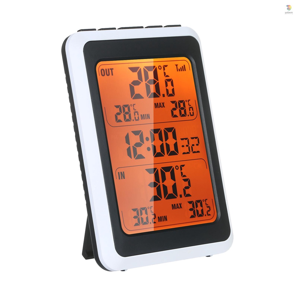 Đồng Hồ Báo Thức Điện Tử Không Dây Đo Nhiệt Độ Phòng 328ft