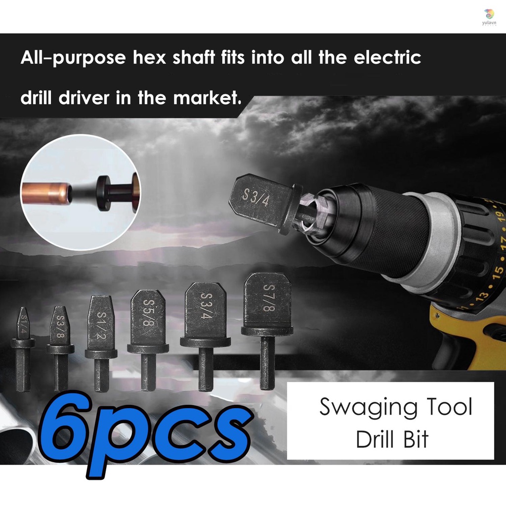 Bộ 6 Mũi Khoan Mở Rộng Cho Máy Điều Hòa HVAC