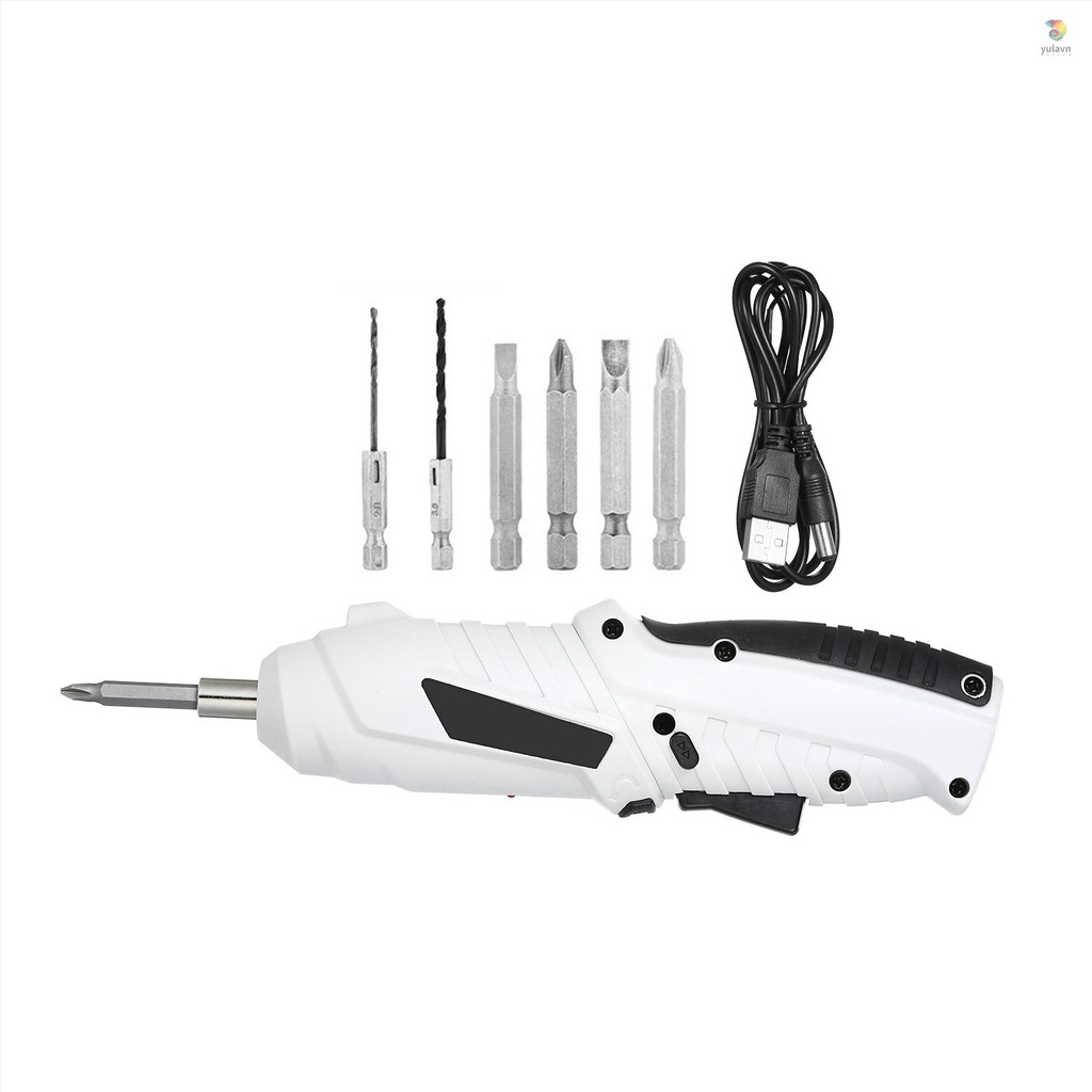 Tua Vít Điện Không Dây 1300mAh Sạc USB 2 Vị Trí 6Nm Đa Năng Có Thể Điều Chỉnh