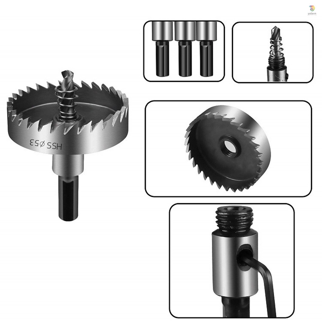 Bộ 15 Mũi Khoan Lỗ Làm Mộc Bằng Cacbua Cacbua Cacbua Cầm Tay 15 Món HSS