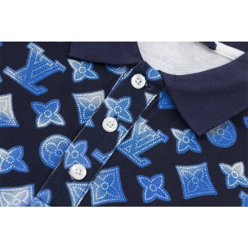 Áo polo Cotton Tay Ngắn In Chữ Presbyopia Màu Dạ Quang Thời Trang Cho Nam Và Nữ