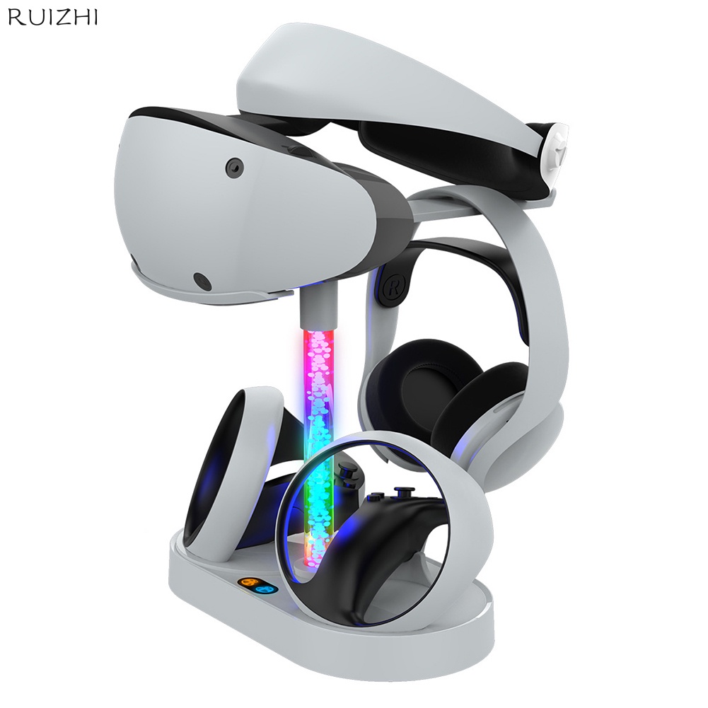 Đế Sạc Từ Tính Cho Tay Cầm Chơi Game PS VR2 RGB Giá Đỡ