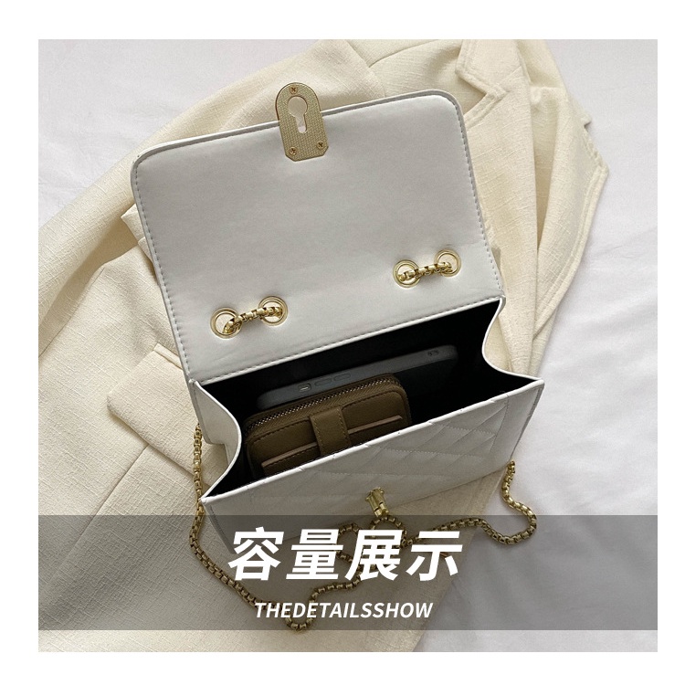 Túi Da JASMIN NOIR PU Đeo Chéo Họa Tiết Kim Cương Thời Trang Dành Cho Nữ