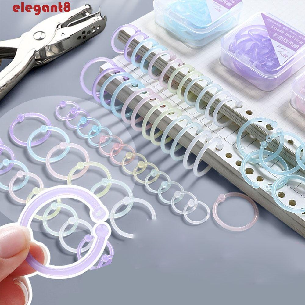 Vòng Kẹp Sổ Tay Nhật Ký Bằng Nhựa Đa Năng 15 20 25mm