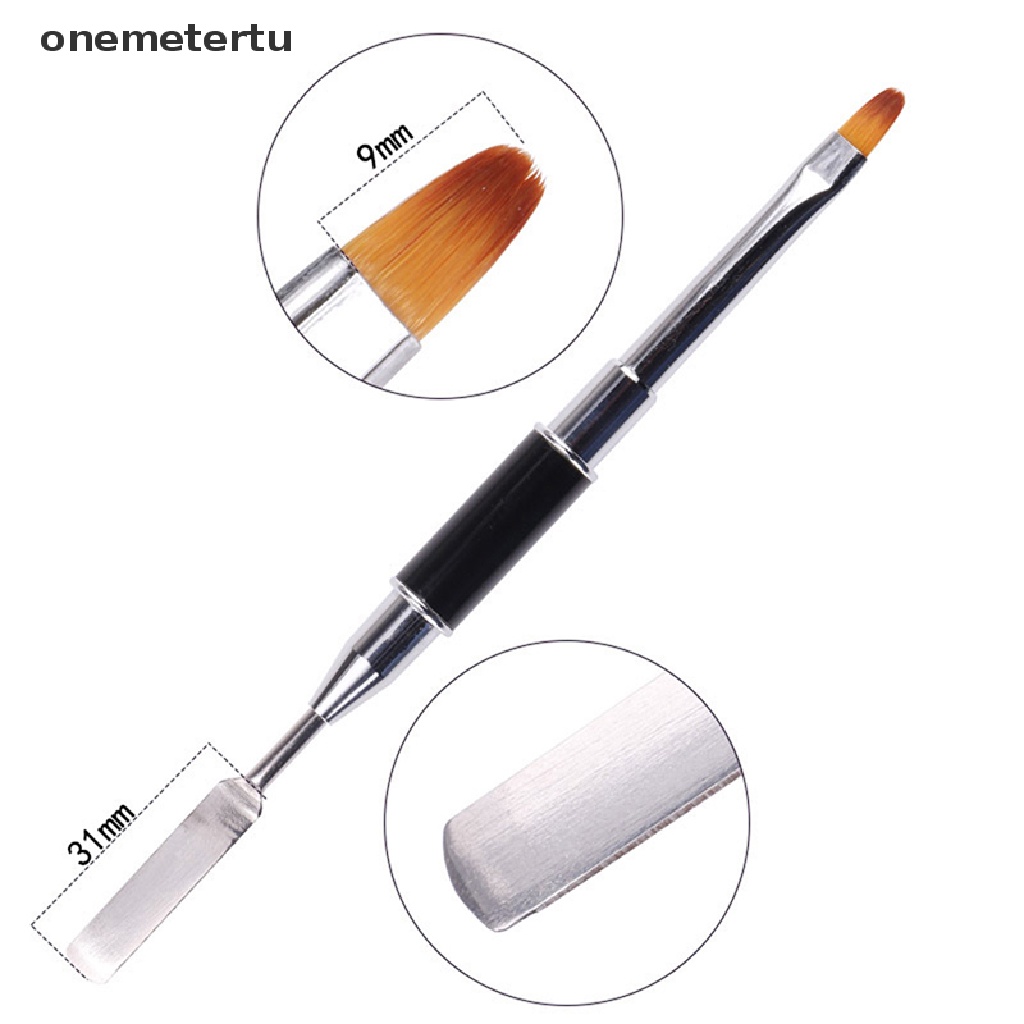 Onemetertu Bút Sơn Móng Tay gel polygel poly Hai Đầu Hình Dạng Trượt