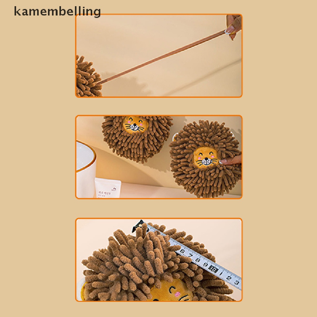 Kamembelling Khăn Lau Tay Bằng Sợi Micro Mềm Mại Thấm Hút Nước Khô Nhanh Kèm Bóng Treo Tiện Dụng Cho Nhà Bếp / Phòng Tắm