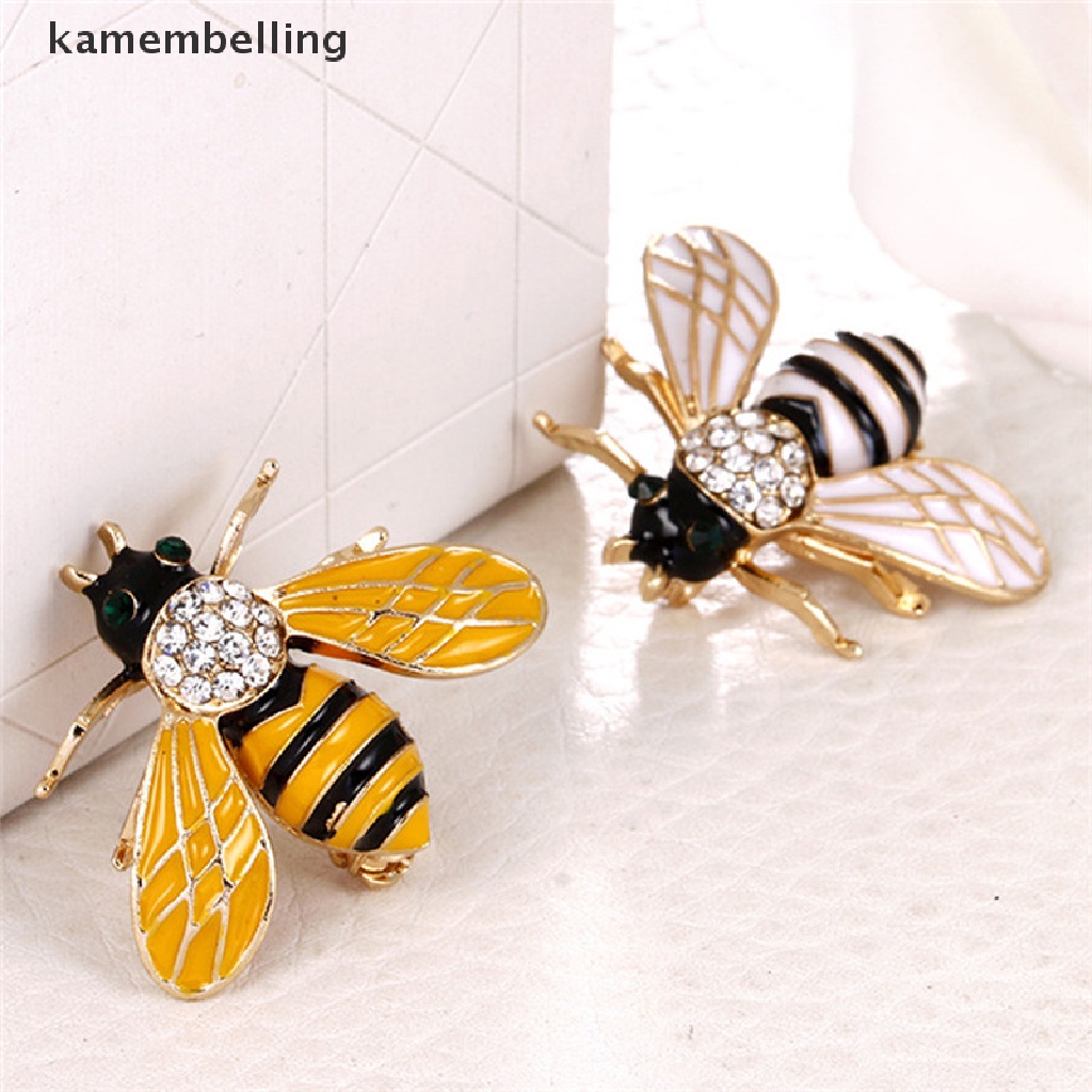 Ghim Cài Áo Hình Chú Ong Nhỏ Đính Đá Pha Lê Thanh Lịch Cho Nữ