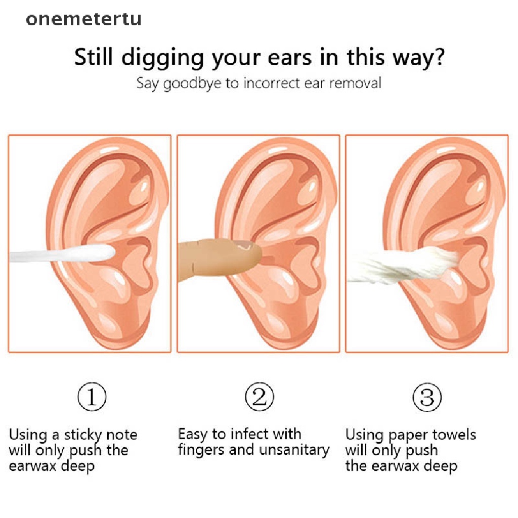 Onemetertu Dụng Cụ Lấy Ráy Tai Dạng Xoắn Ốc Bằng Thép Không Gỉ 6pc