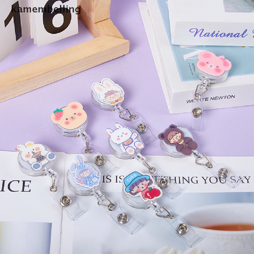 Ví Đựng Thẻ ID Thu Gọn Được 360 Độ Họa Tiết Hoạt Hình Dễ Thương Sáng Tạo Có Khóa Cài Tùy Chỉnh