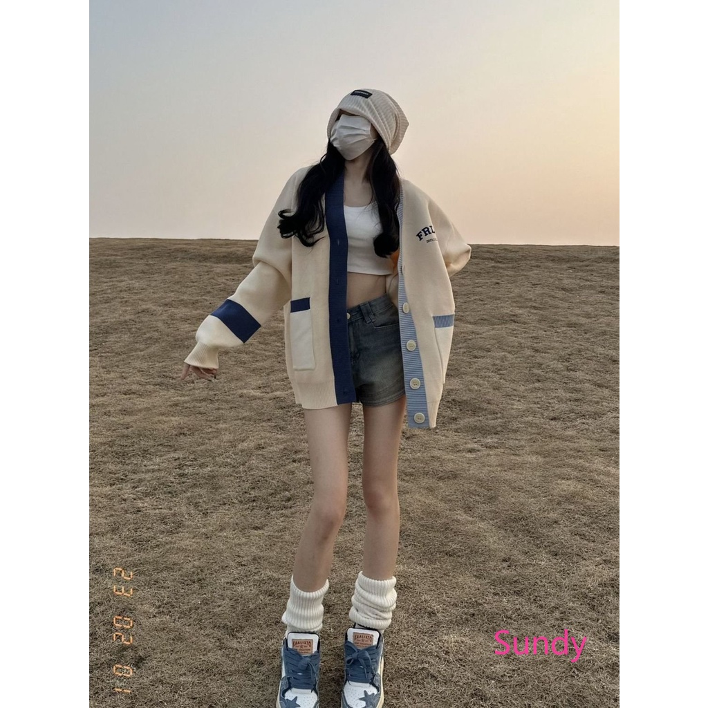 Quần Short Denim Lưng Cao Ống Rộng Màu Xanh Dương Thời Trang Mùa Hè Cho Nữ Có Size Lớn