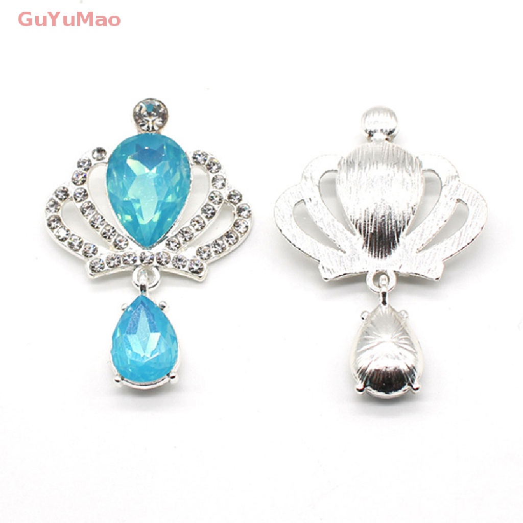 1 Mặt Dây Chuyền Bạc Hình Vương Miện Đính Đá DIY