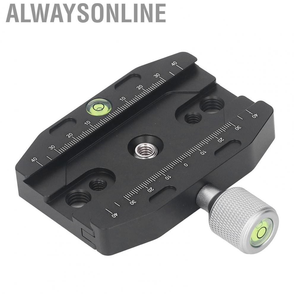 Alwaysonline Quick Release Plate  1/4 3/8 inch Screw Tripod Mount CNC Machining for Photography