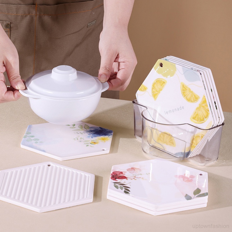 1 Tấm Lót Cốc Trà Cách Nhiệt Hai Mặt Chống Bỏng