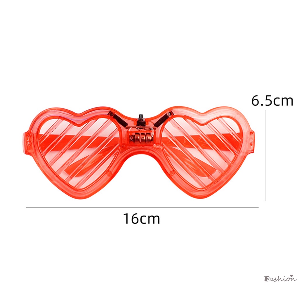 Mắt Kính Hình Trái Tim Có Đèn LED Phát Sáng