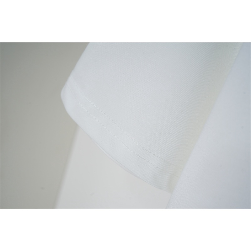 Áo Thun Cotton Tay Ngắn Kẻ Sọc In Chữ Và Chú Gấu Dễ Phối Đồ Thời Trang Unisex