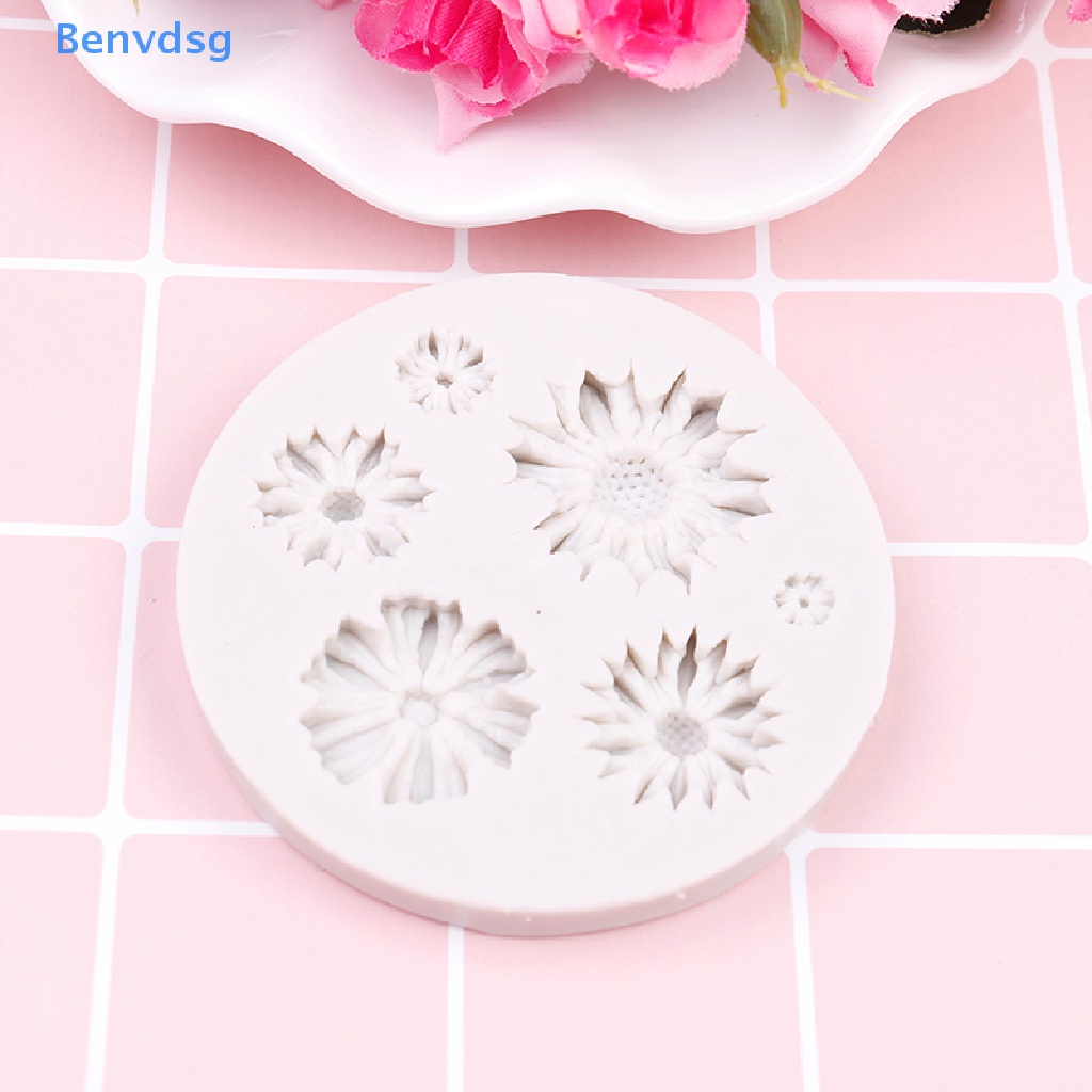 Khuôn Silicone Tạo Hình Hoa Hướng Dương 3D Trang Trí Bánh
