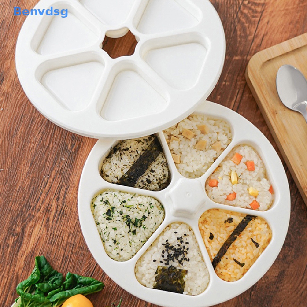 1 Khuôn Làm Sushi 6 Trong 1 Hình Tam Giác Không Cần Dùng Keo