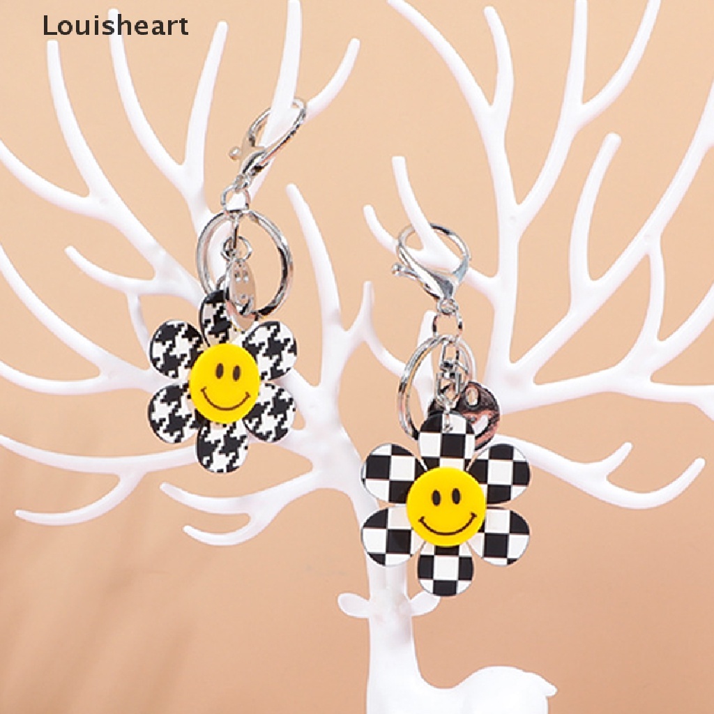 Móc Khóa Hình Mặt Cười Louisheart Màu Vàng Thời Trang Dành Cho Nam Nữ