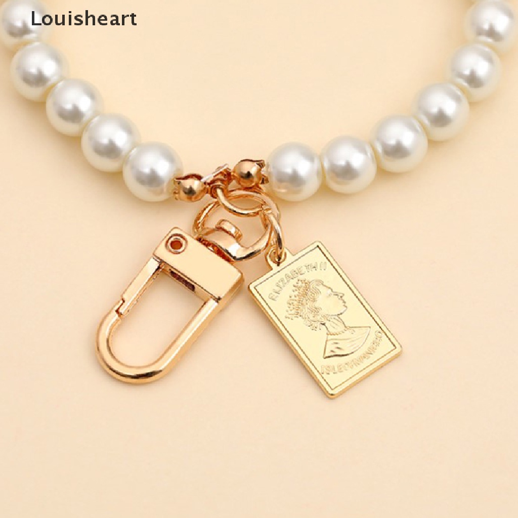 Móc Khóa Louisheart Đính Ngọc Trai Nhân Tạo Thời Trang