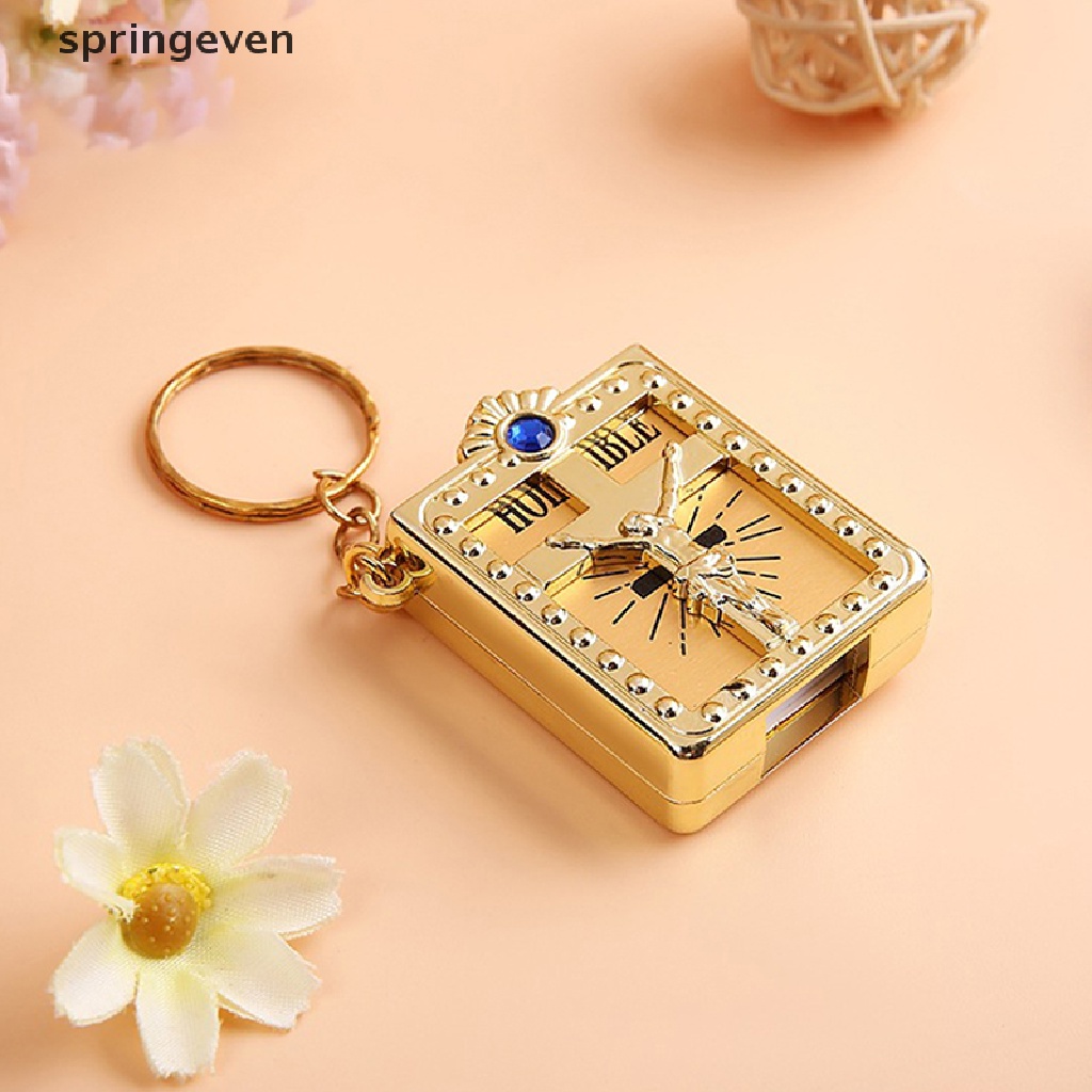 Móc Chìa Khóa Mini Hình Kinh Thánh Bằng Giấy Ốp Lay Độc Đáo