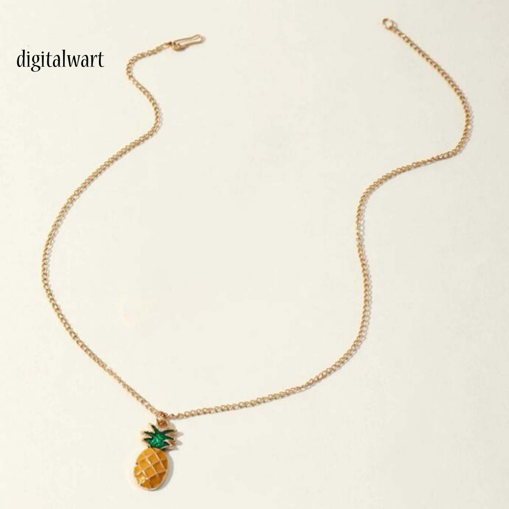 Kỹ Thuật Số| Set 2 Vòng cổ + Bông Tai Hình Quả Dứa Dễ Thương