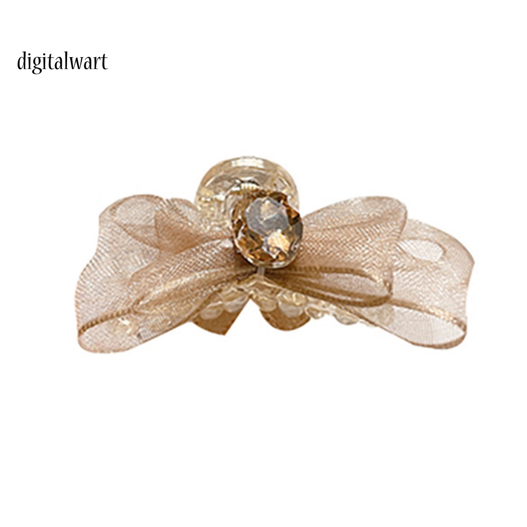 Kỹ Thuật Số| Kẹp Tóc Hình Nơ Hai Mặt Đính Đá Chống Trượt Co Giãn Thời Trang Dành Cho Nữ