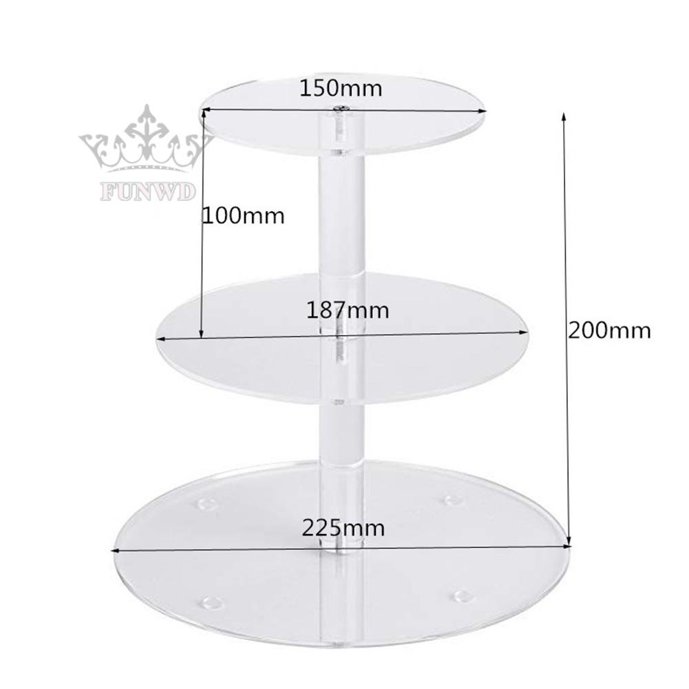 Giá Đỡ Trưng Bày Bánh Cupcake Bằng Acrylic Trang Trí Bàn Tiệc