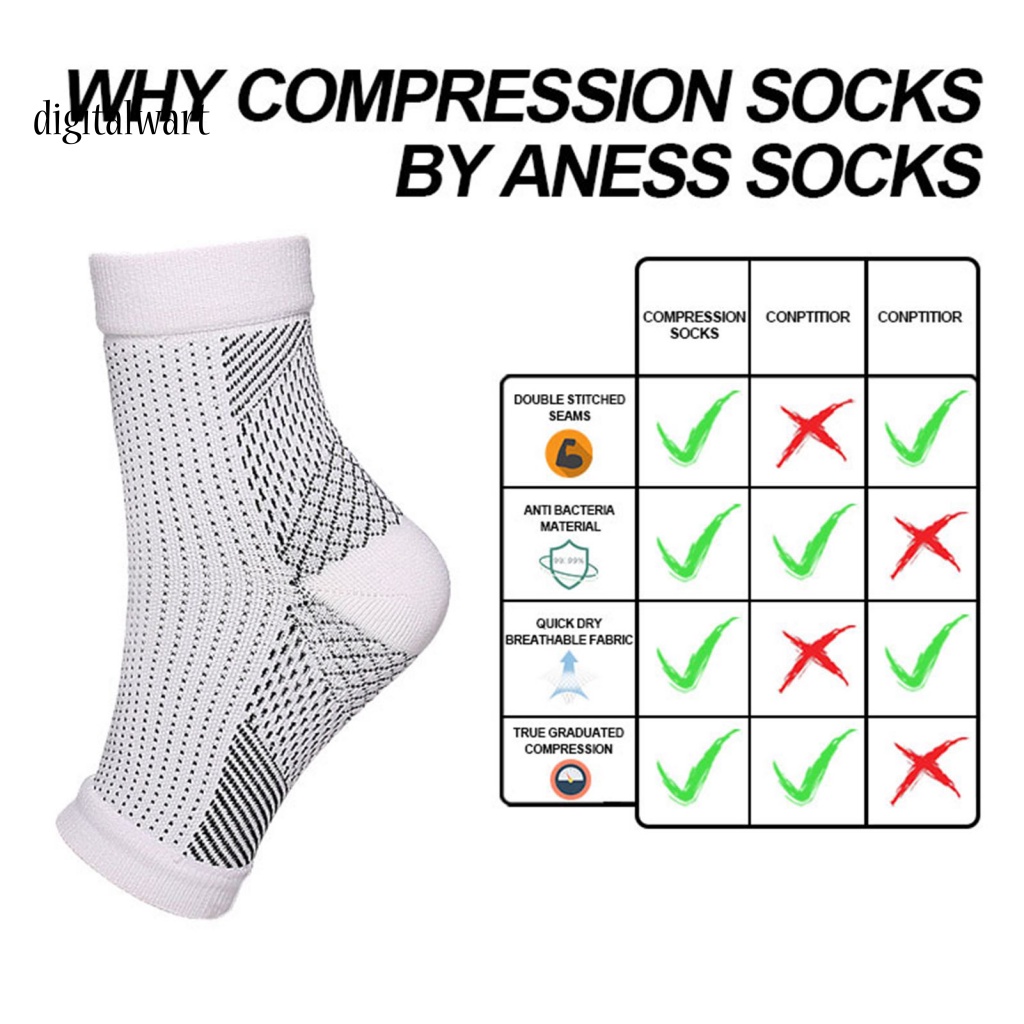 Kỹ Thuật Số| Vớ Nén Bảo Vệ Mắt Cá Chân Thấm Hút Mồ Hôi Chống Mệt Mỏi Tiện Dụng