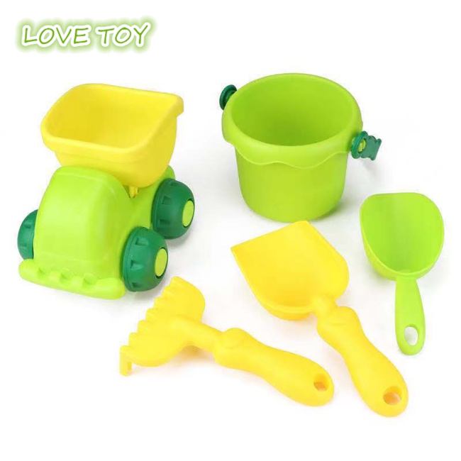 Set 5 Món Đồ Chơi Xúc Cát Bãi Biển Vui Nhộn Cho Bé