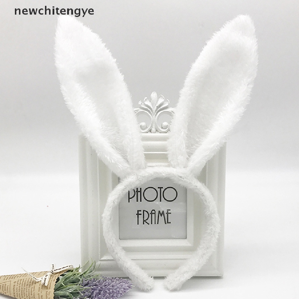 Băng Đô Tai Thỏ Bằng Lông Nhung Dùng Hóa Trang Tiệc Phục Sinh