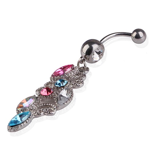 Khuyên Rốn Đính Đá Nhiều Màu Sắc Quyến Rũ Cho Nữ